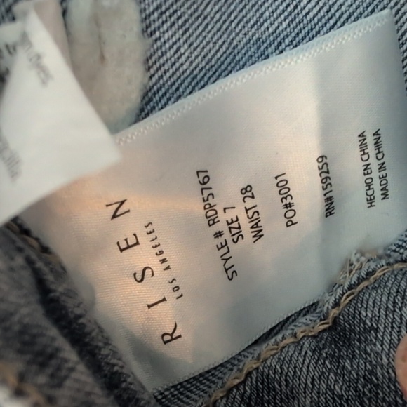 Risen High Rise patch Pocket Jeans NWOT 27 - Picture 12 of 15